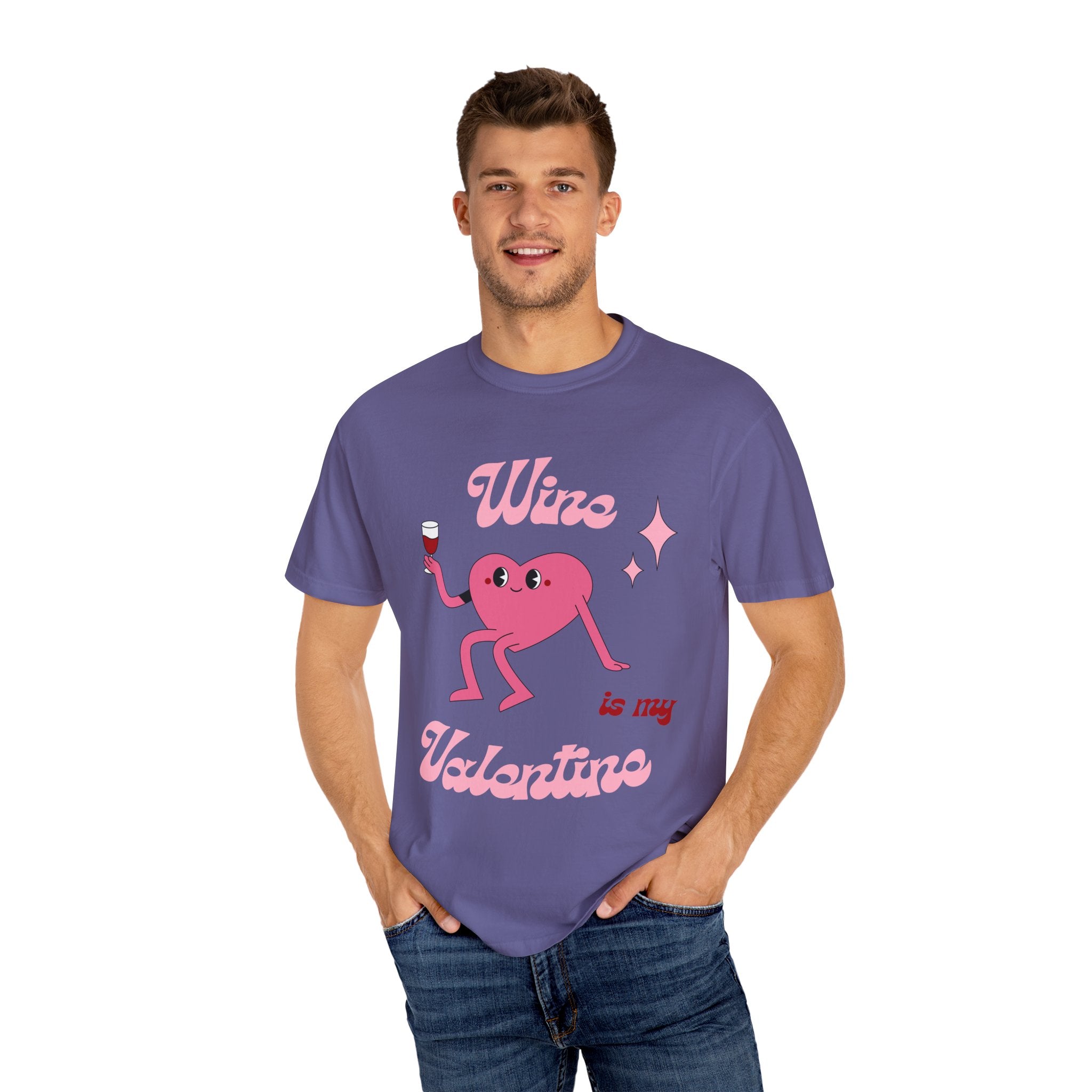 Wine is My Valentine T-Shirt - Cute Valentine's Day Tee