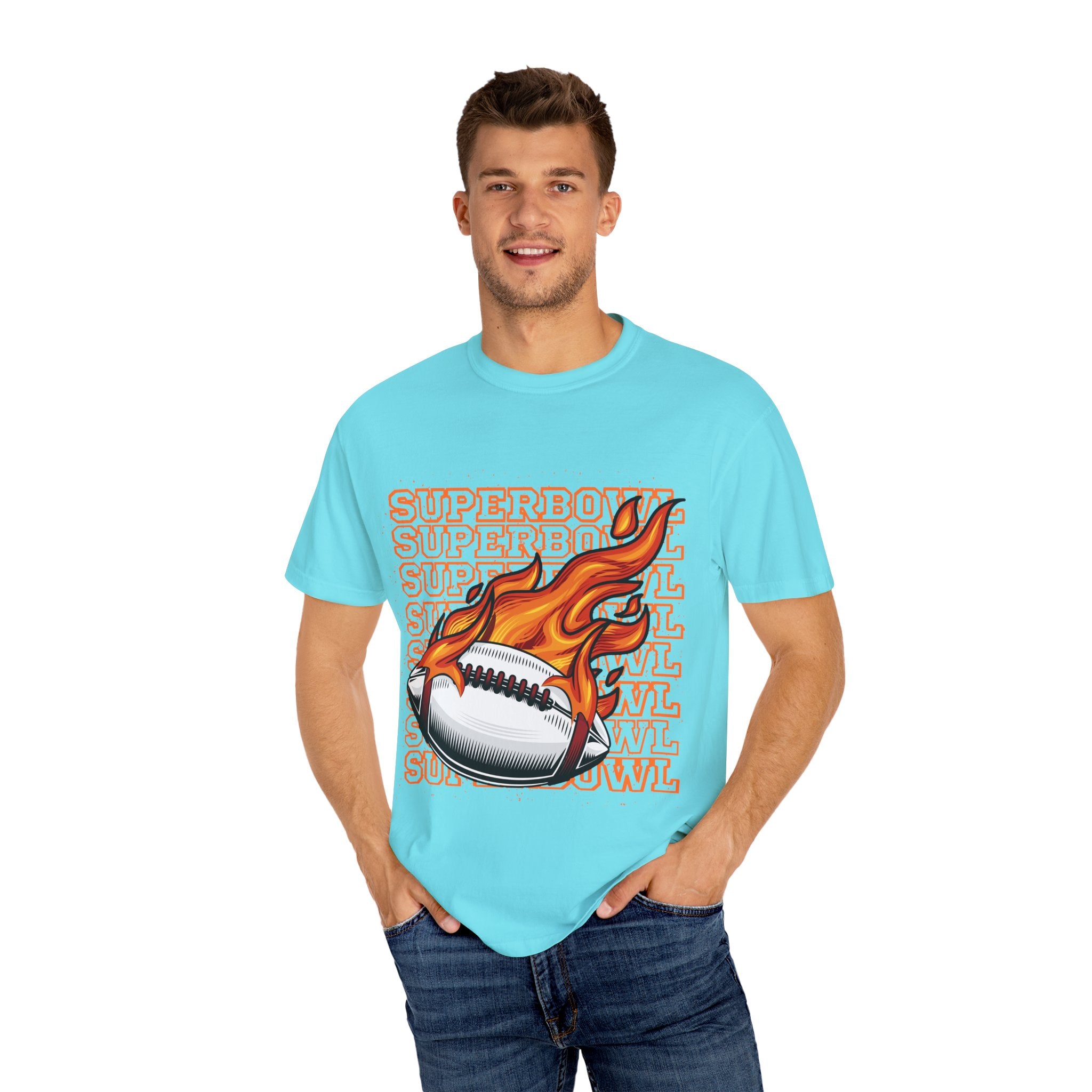 Superbowl Flame Graphic T-Shirt