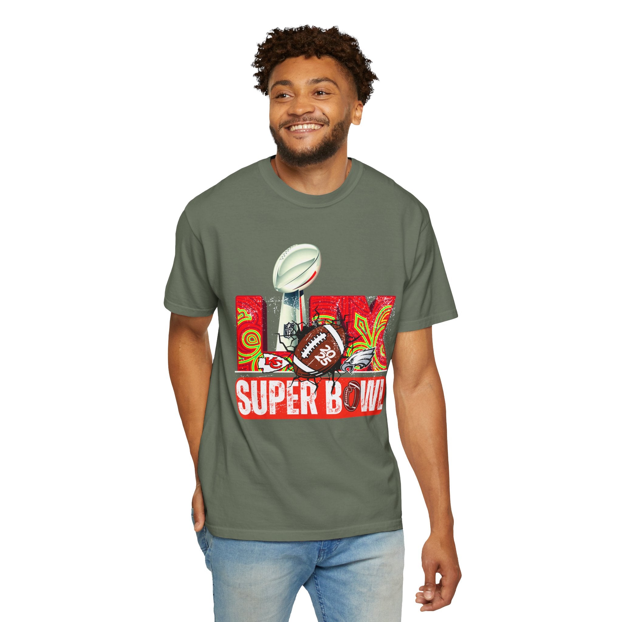 Dyed Super Bowl T-Shirt - Celebrate Football with Style!