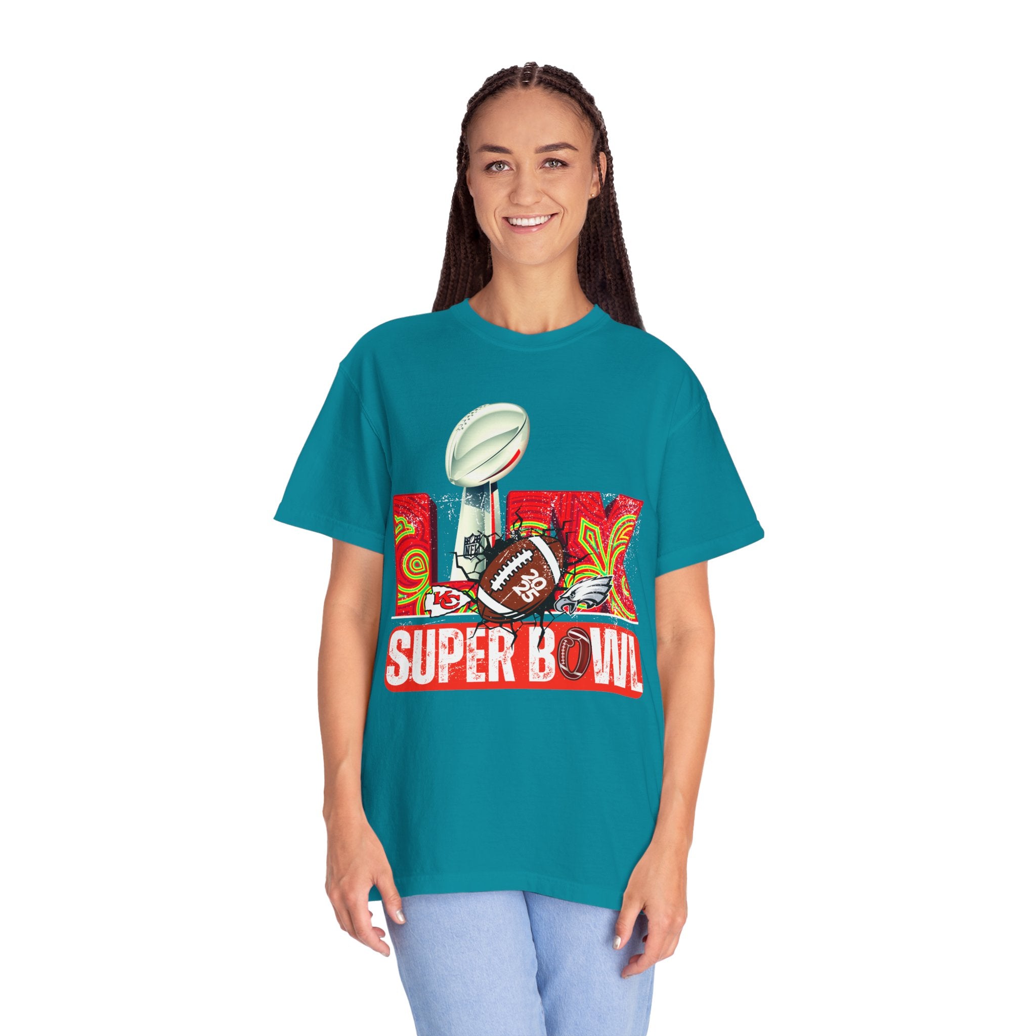 Dyed Super Bowl T-Shirt - Celebrate Football with Style!