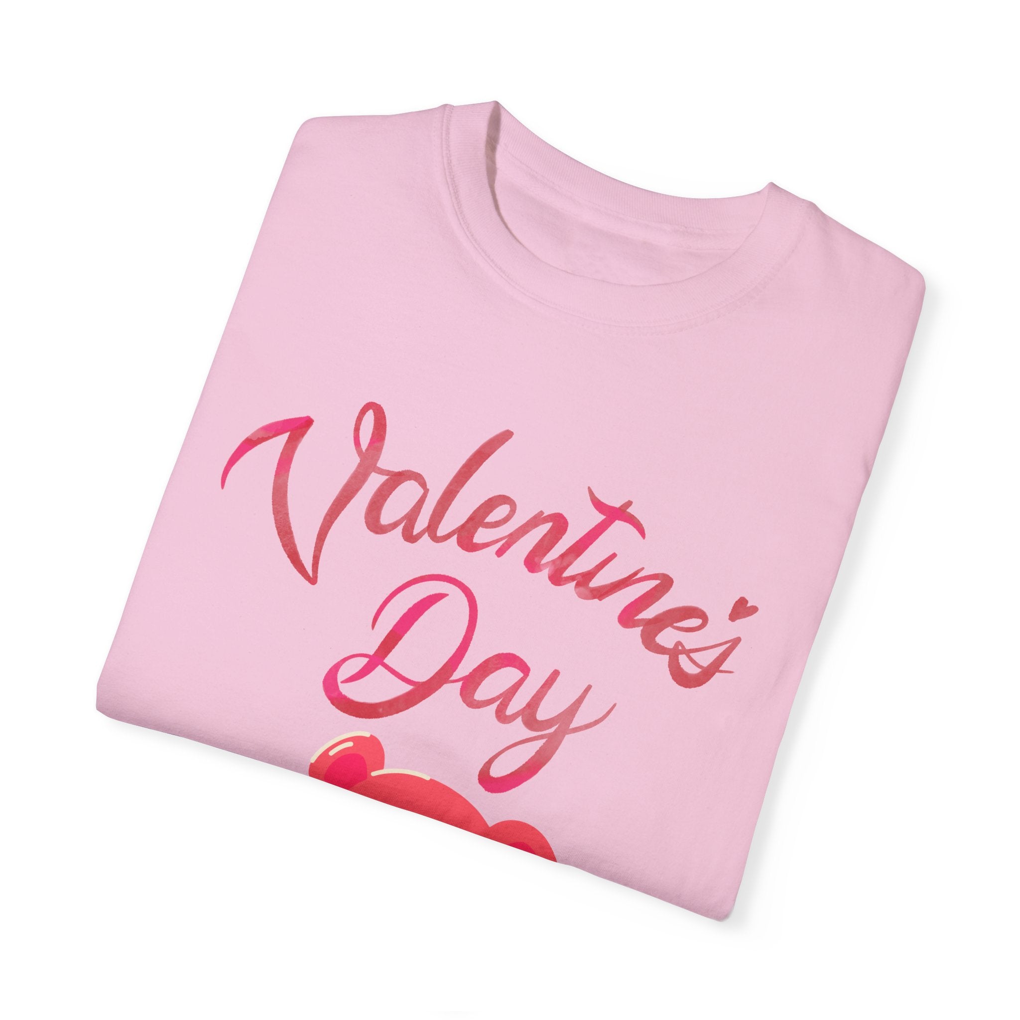 Valentine's Day Bear T-shirt - Unisex Garment-Dyed Tee