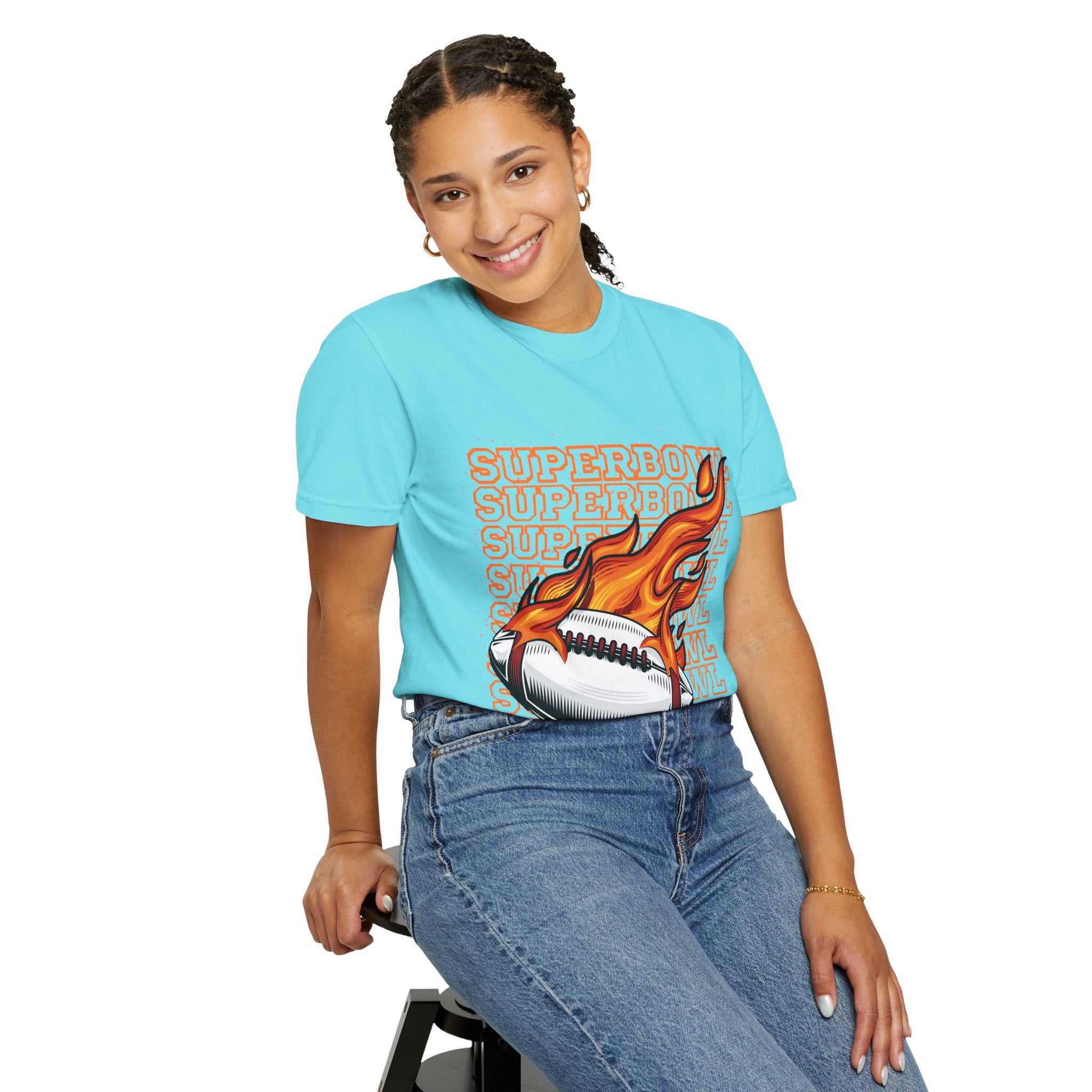 Superbowl Flame Graphic T-Shirt