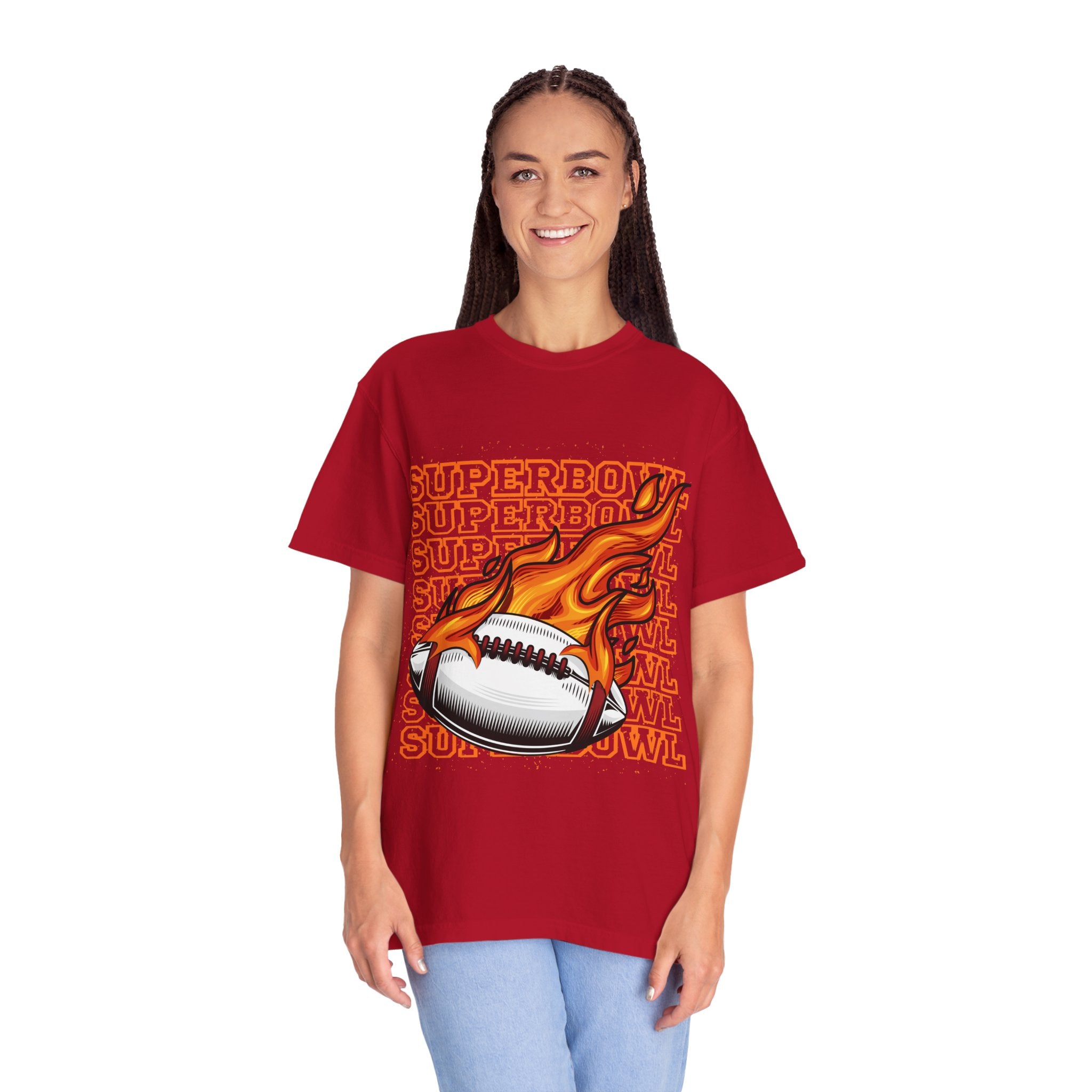 Superbowl Flame Graphic T-Shirt