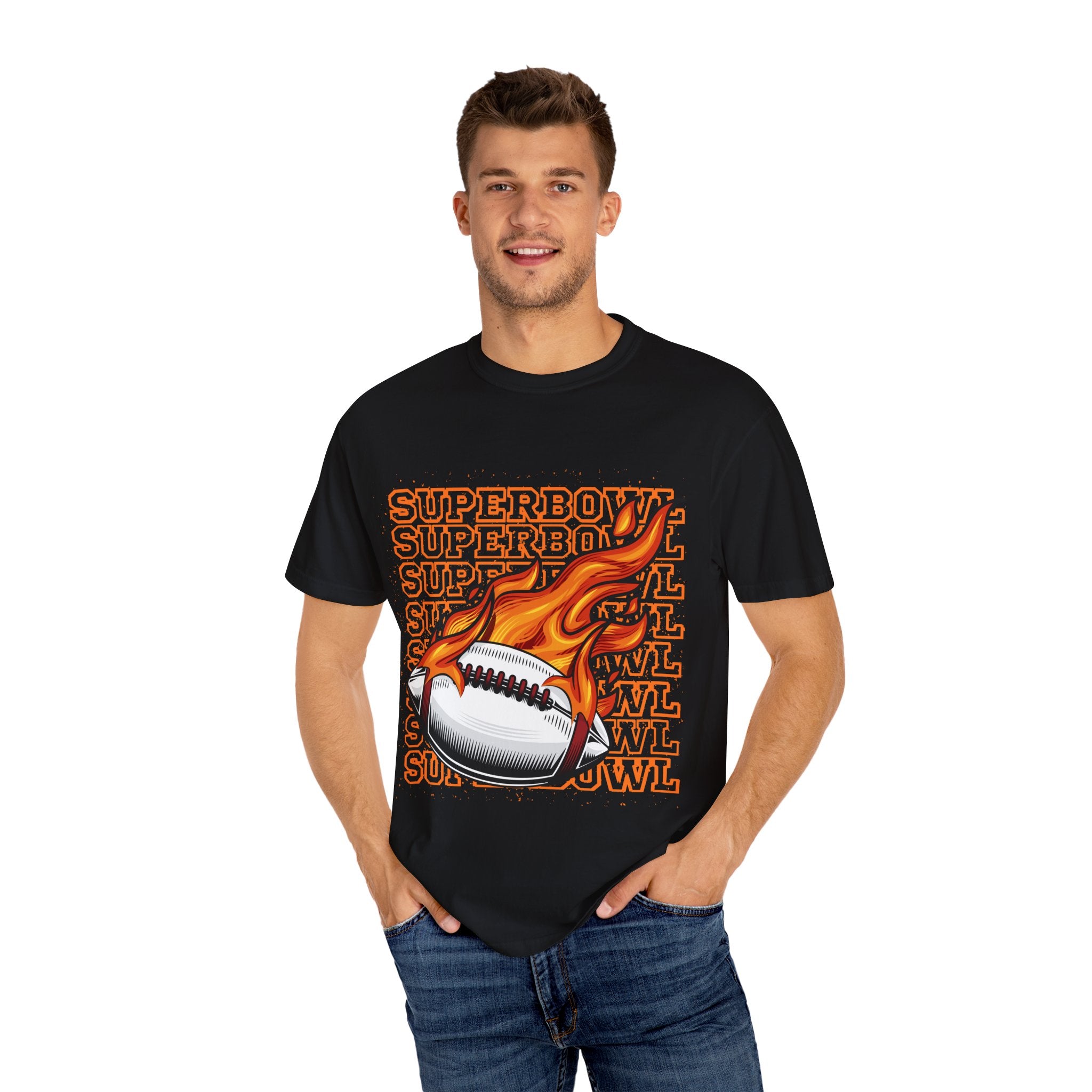 Superbowl Flame Graphic T-Shirt