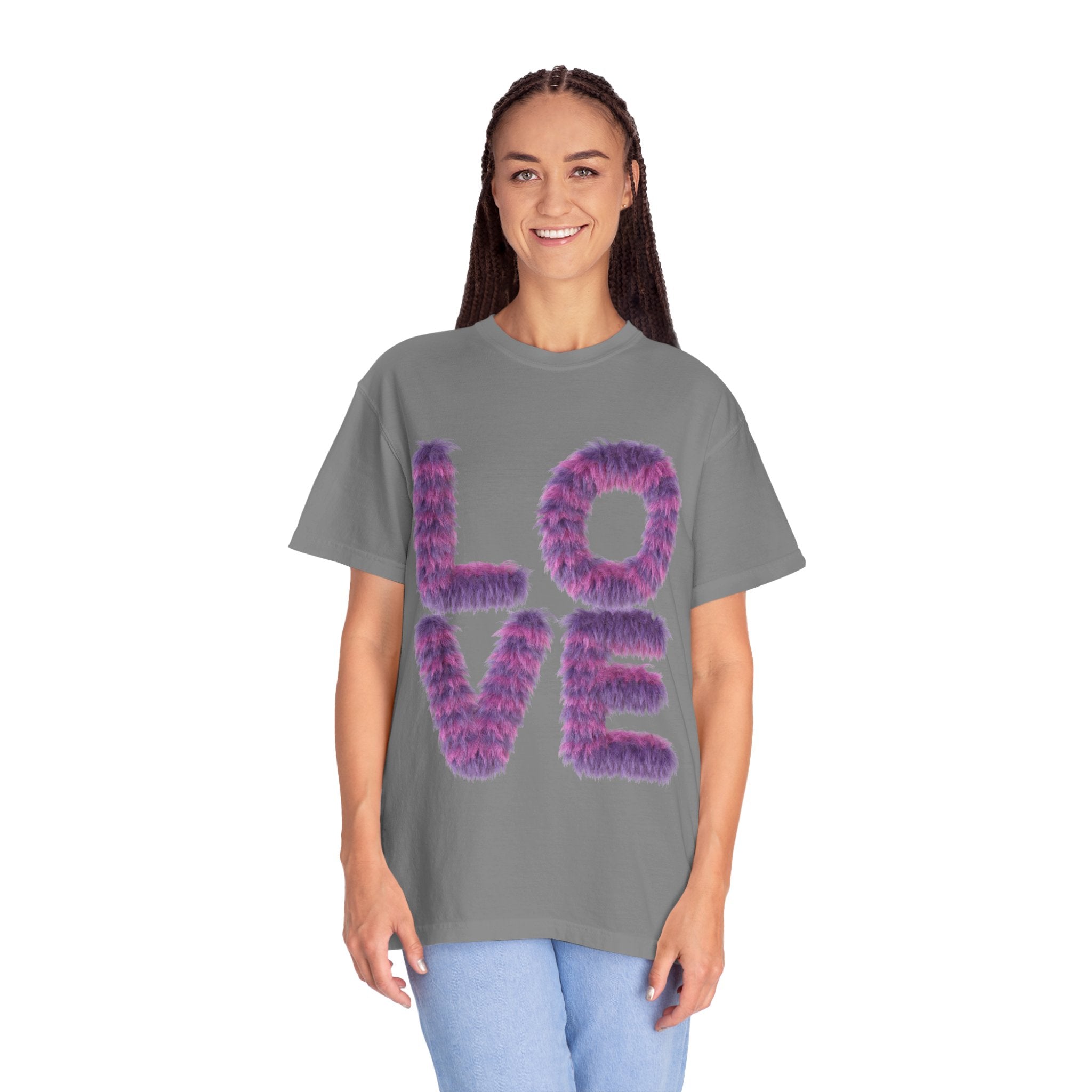 Fuzzy Love Tee - Soft Graphic Unisex T-shirt for Casual Style