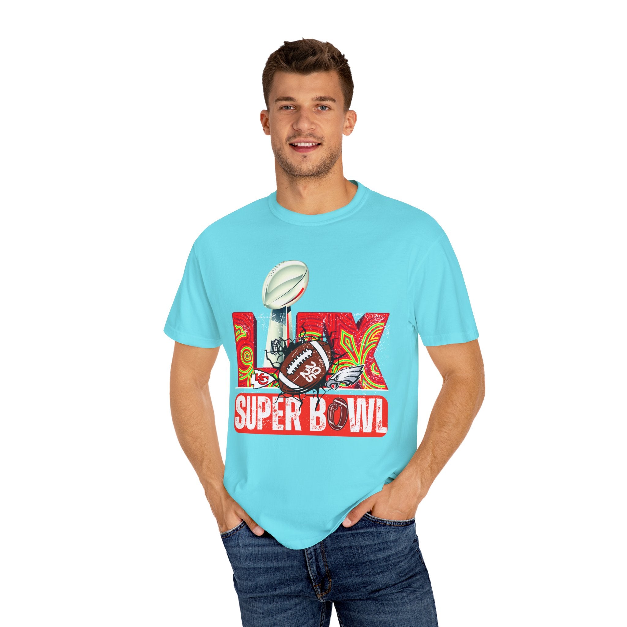 Dyed Super Bowl T-Shirt - Celebrate Football with Style!